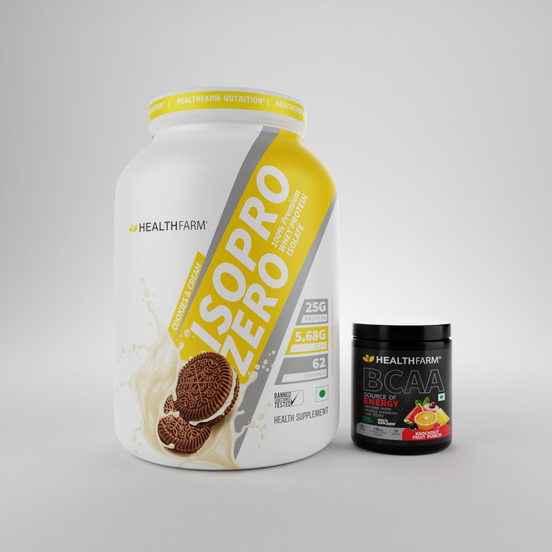 HealthFarm Best Combo Offer of ISO PRO ZERO(2Kg) + BCAA