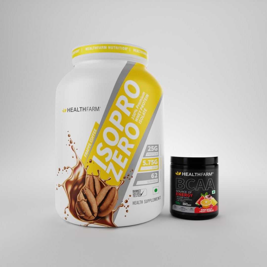HealthFarm Best Combo Offer of ISO PRO ZERO(2Kg) + BCAA