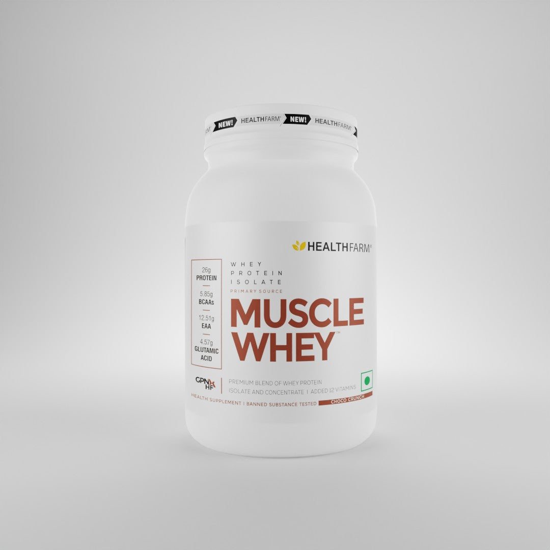 HealthFarm Muscle Whey Protein + Freebies