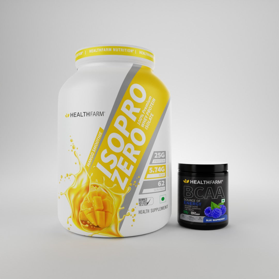 HealthFarm Best Combo Offer of ISO PRO ZERO(2Kg) + BCAA