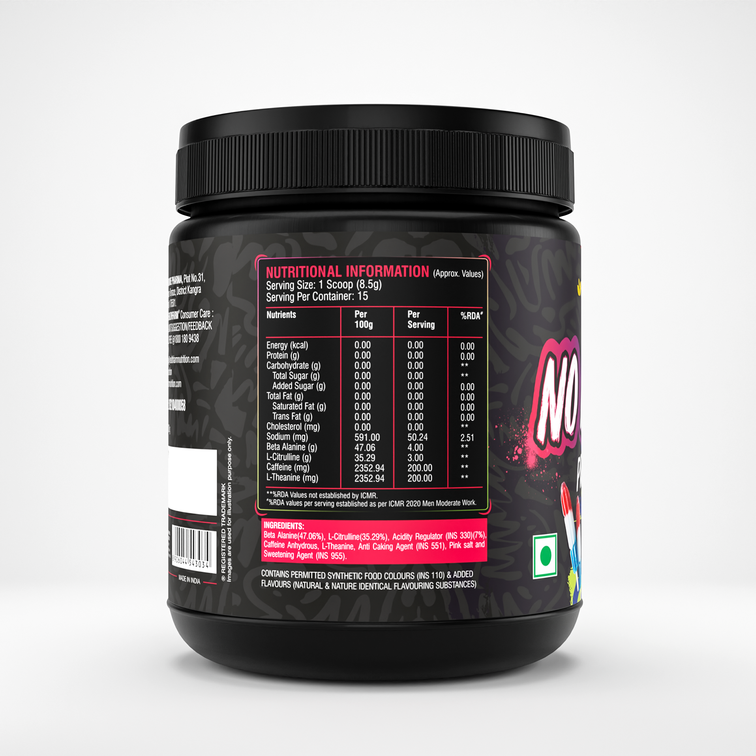 Healthfarm No Mercy Pre-Workout | Stock Clearance