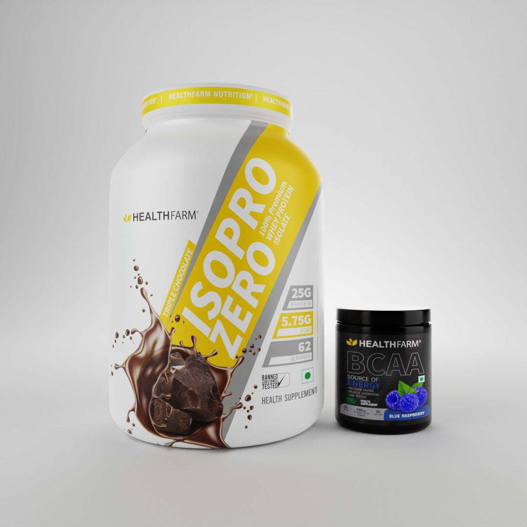 HealthFarm Best Combo Offer of ISO PRO ZERO(2Kg) + BCAA