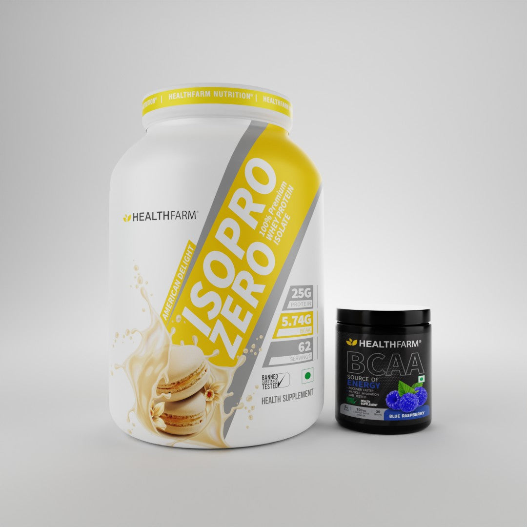 HealthFarm Best Combo Offer of ISO PRO ZERO(2Kg) + BCAA