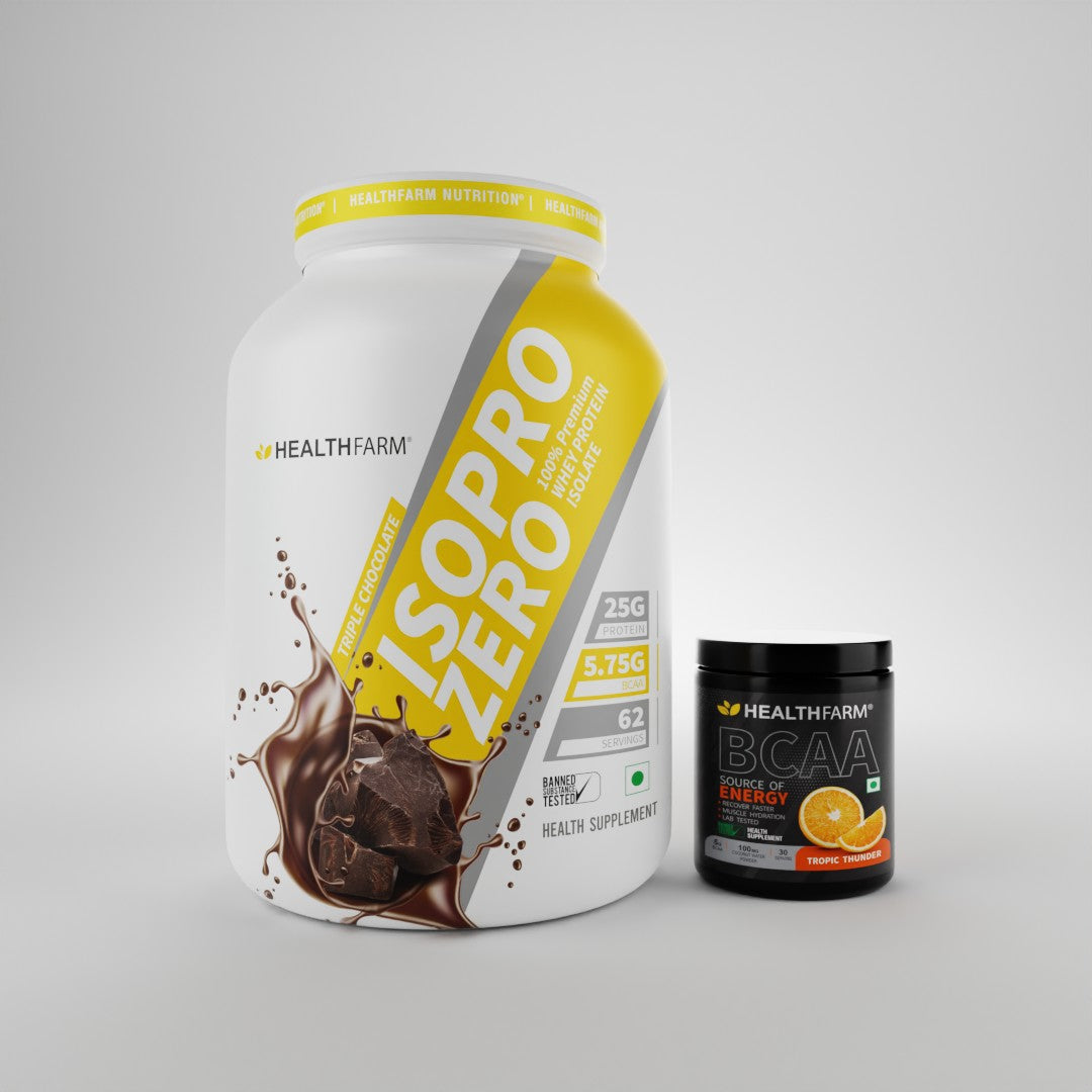 HealthFarm Best Combo Offer of ISO PRO ZERO(2Kg) + BCAA