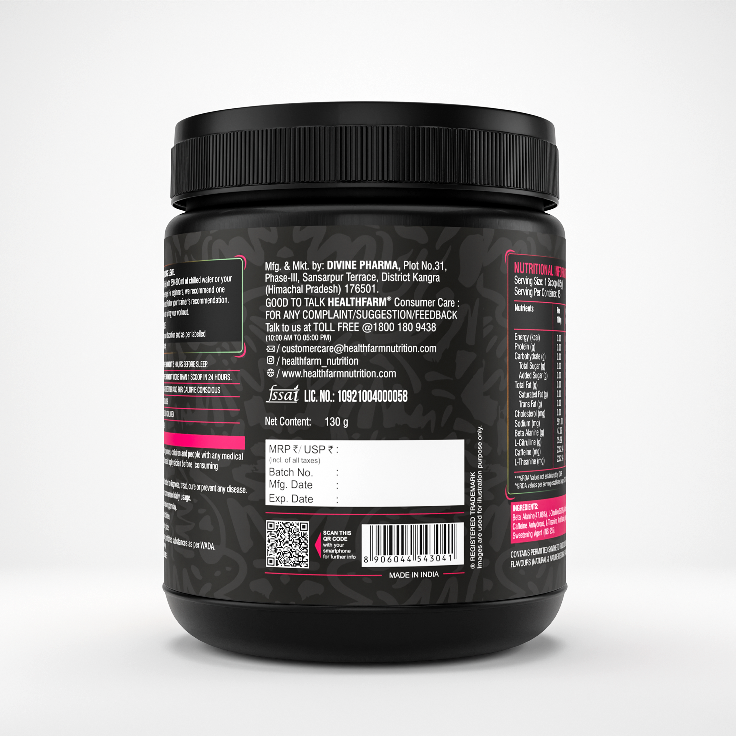 Healthfarm No Mercy Pre-Workout | Stock Clearance