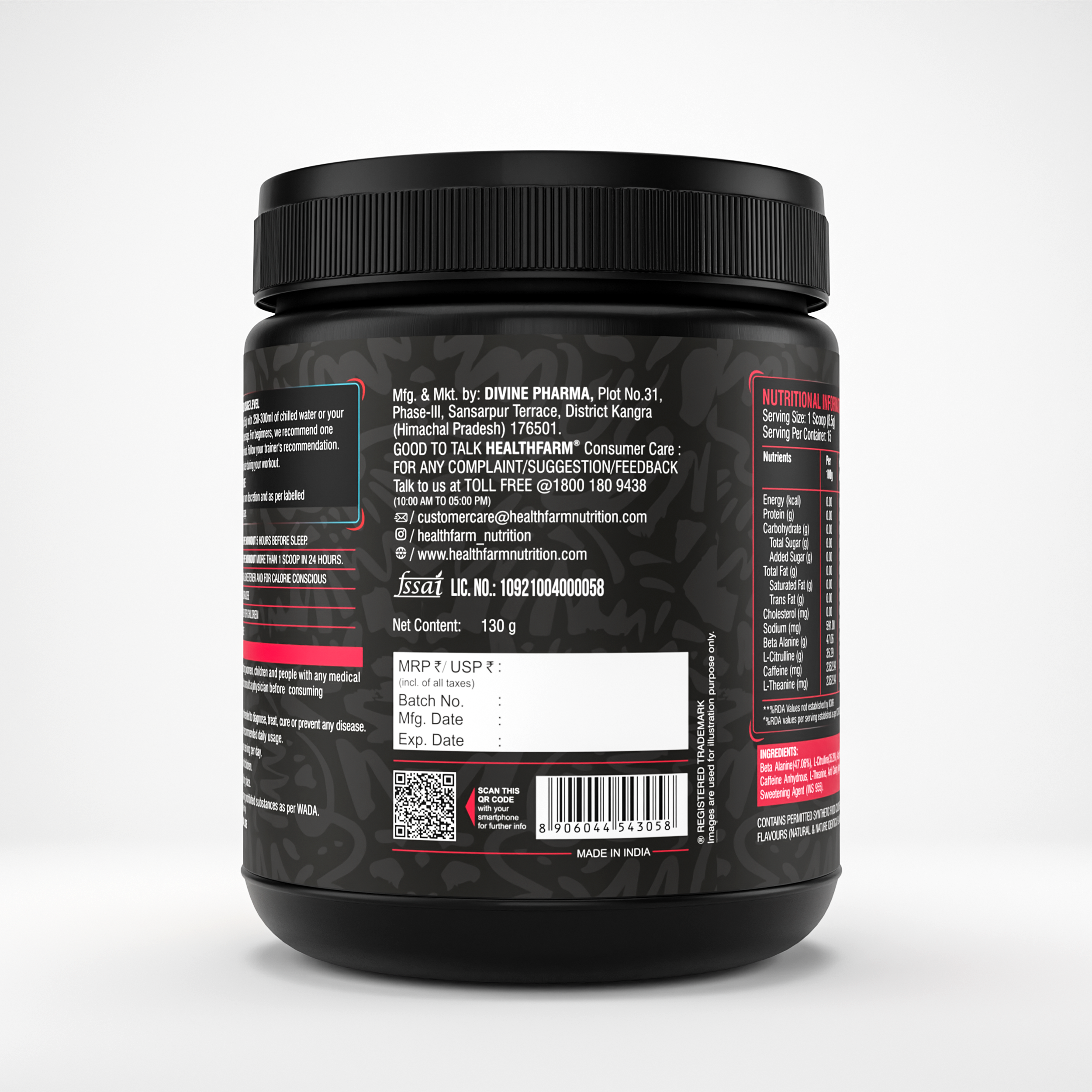 Healthfarm No Mercy Pre-Workout | Stock Clearance