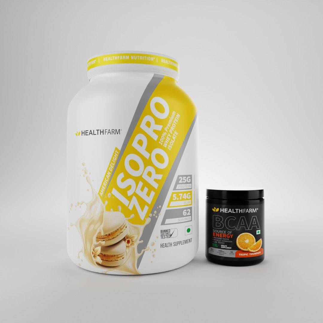 HealthFarm Best Combo Offer of ISO PRO ZERO(2Kg) + BCAA