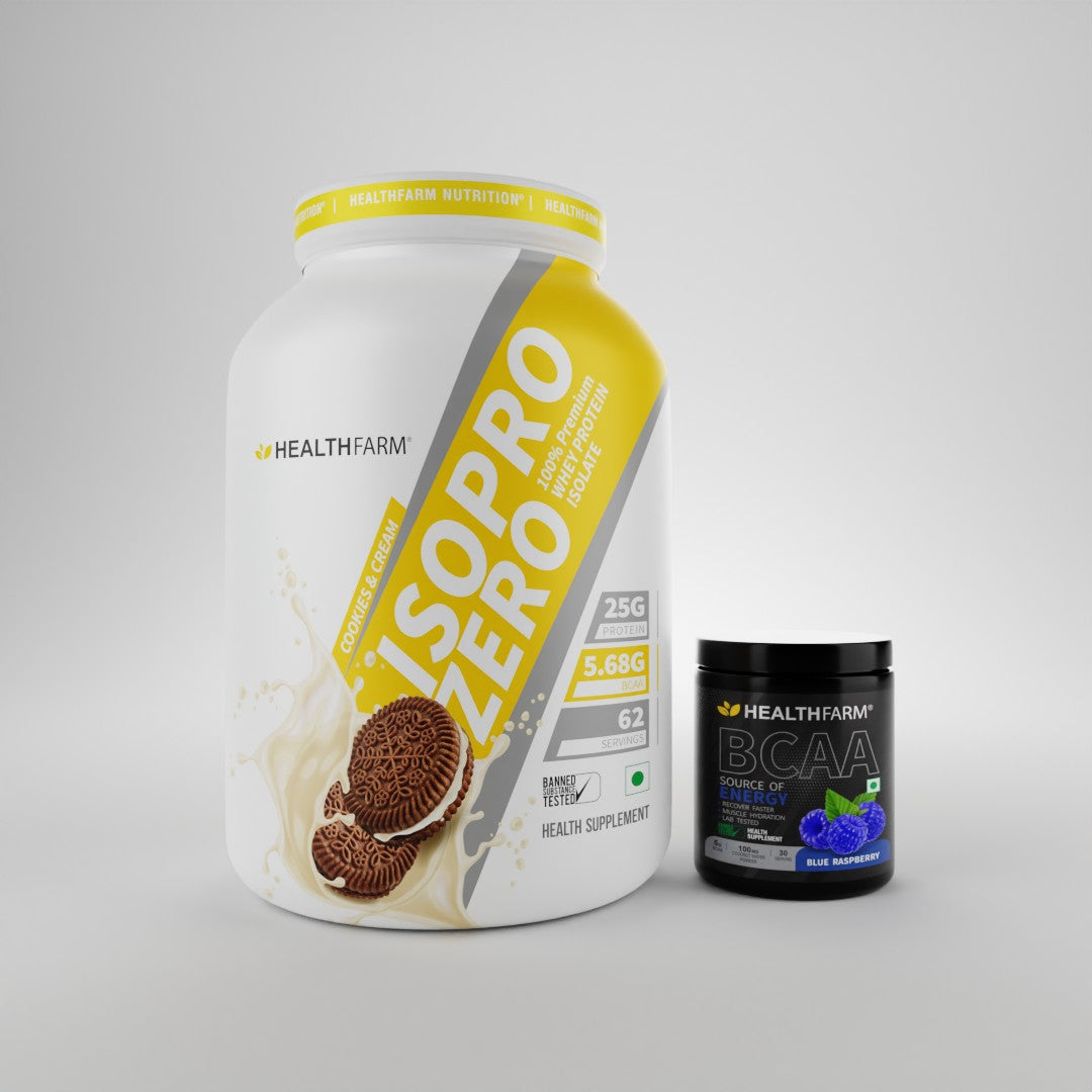 HealthFarm Best Combo Offer of ISO PRO ZERO(2Kg) + BCAA