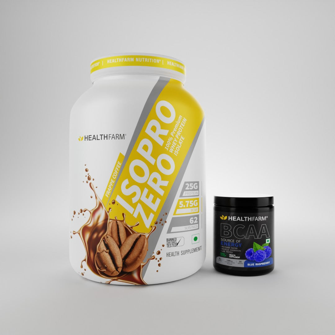 HealthFarm Best Combo Offer of ISO PRO ZERO(2Kg) + BCAA