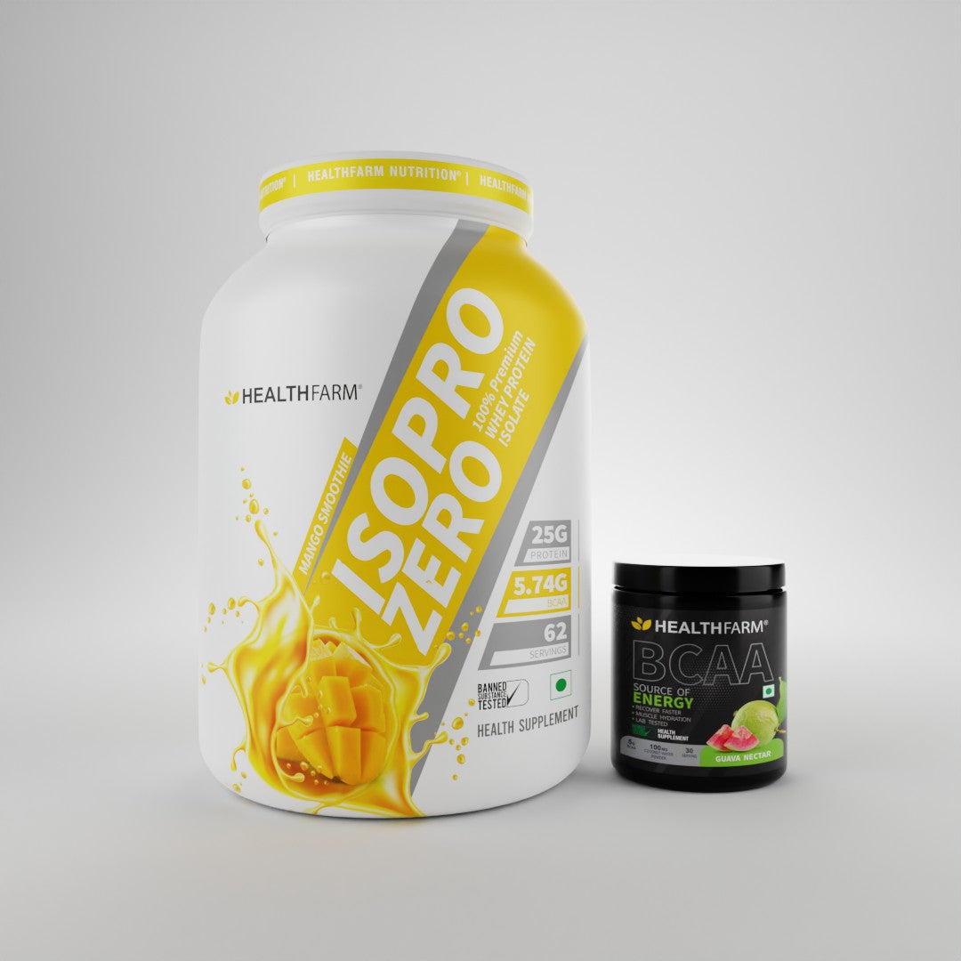 HealthFarm Best Combo Offer of ISO PRO ZERO(2Kg) + BCAA