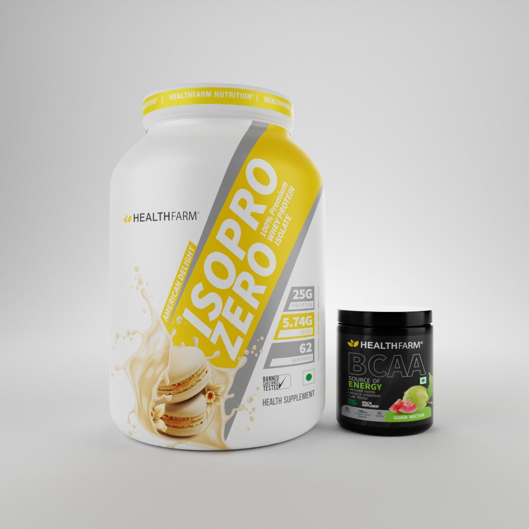 HealthFarm Best Combo Offer of ISO PRO ZERO(2Kg) + BCAA