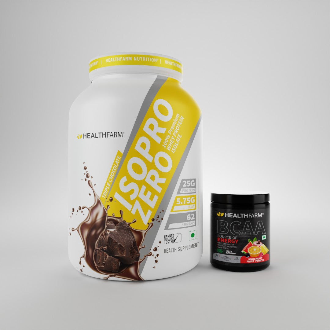 HealthFarm Best Combo Offer of ISO PRO ZERO(2Kg) + BCAA
