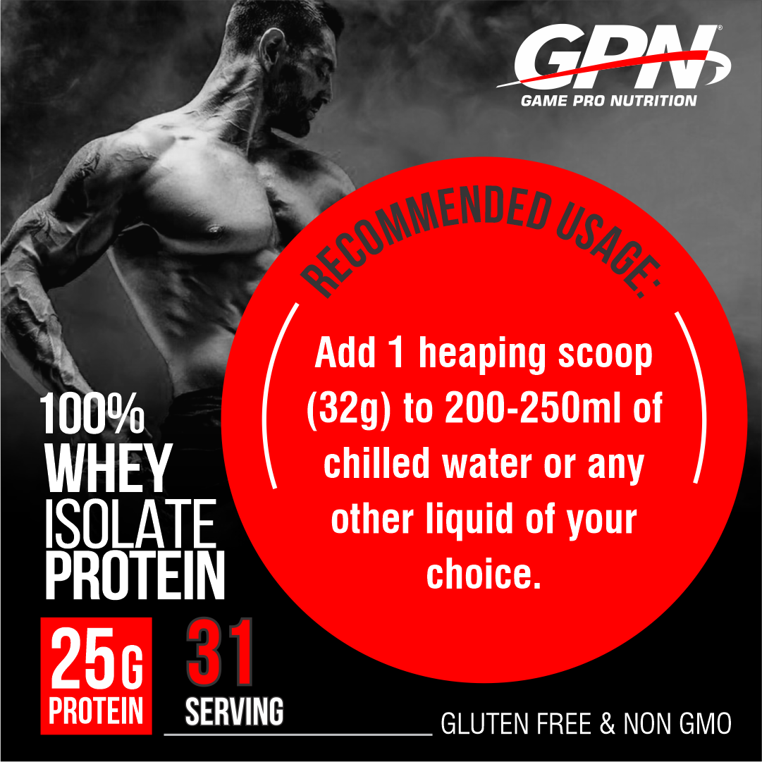 GPN 100% Whey Isolate Protein, 25g Protein (Gluten Free, Non-GMO)