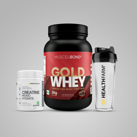 Gold Whey 1kg + Creatine 100g + Shaker