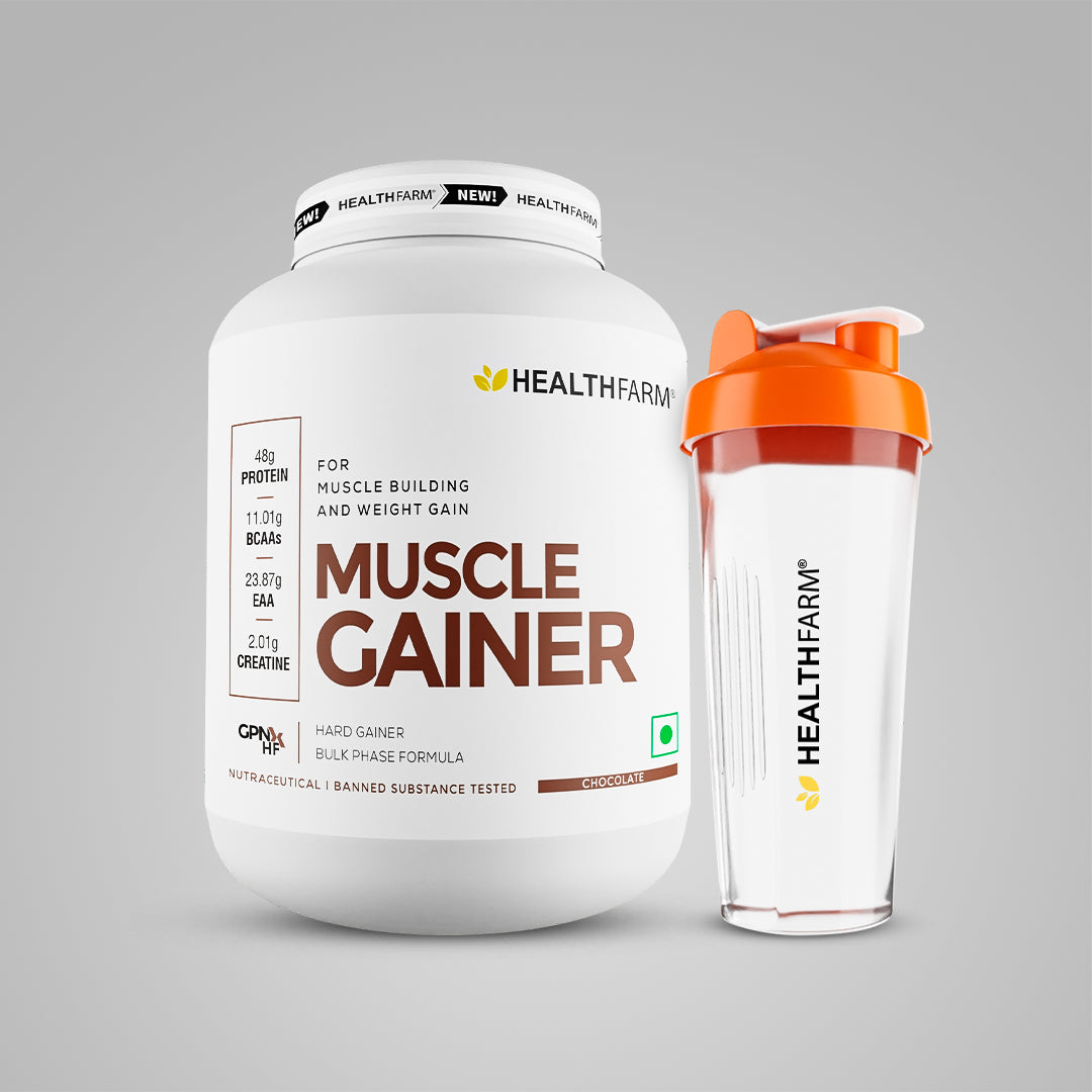 Healthfarm Muscle Gainer (3Kg) Hard Gainer Bulk Phase Formula