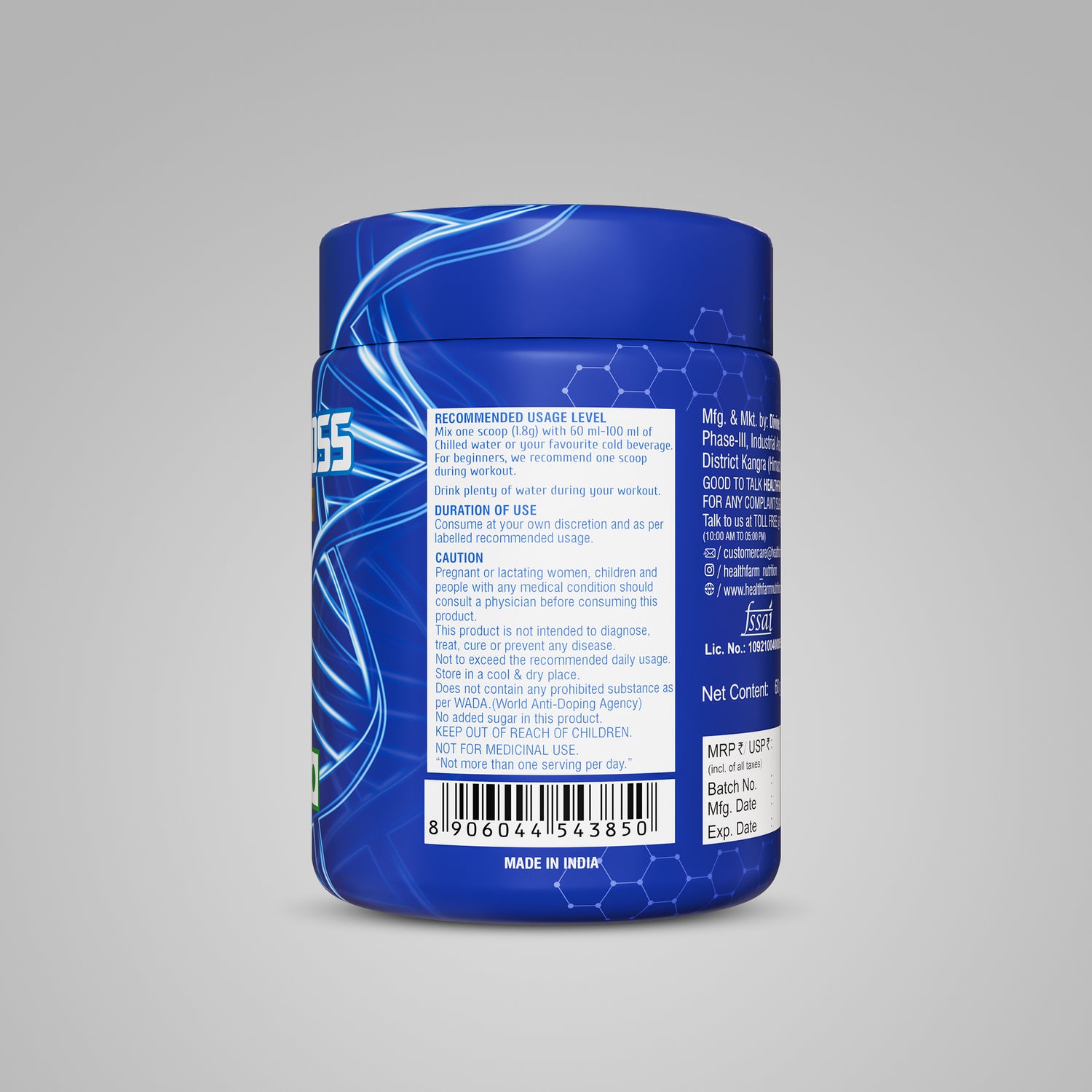 Healthfarm Carniloss 60g - Boost Fat Metabolism & Support Weight Management