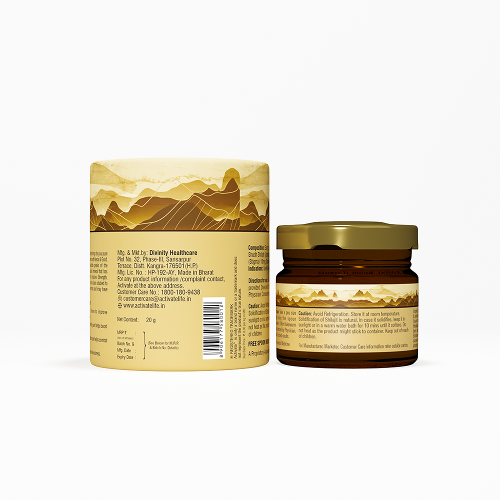 Activate Shilajit with Gold & Kesar – 20g – Himalayan Origin