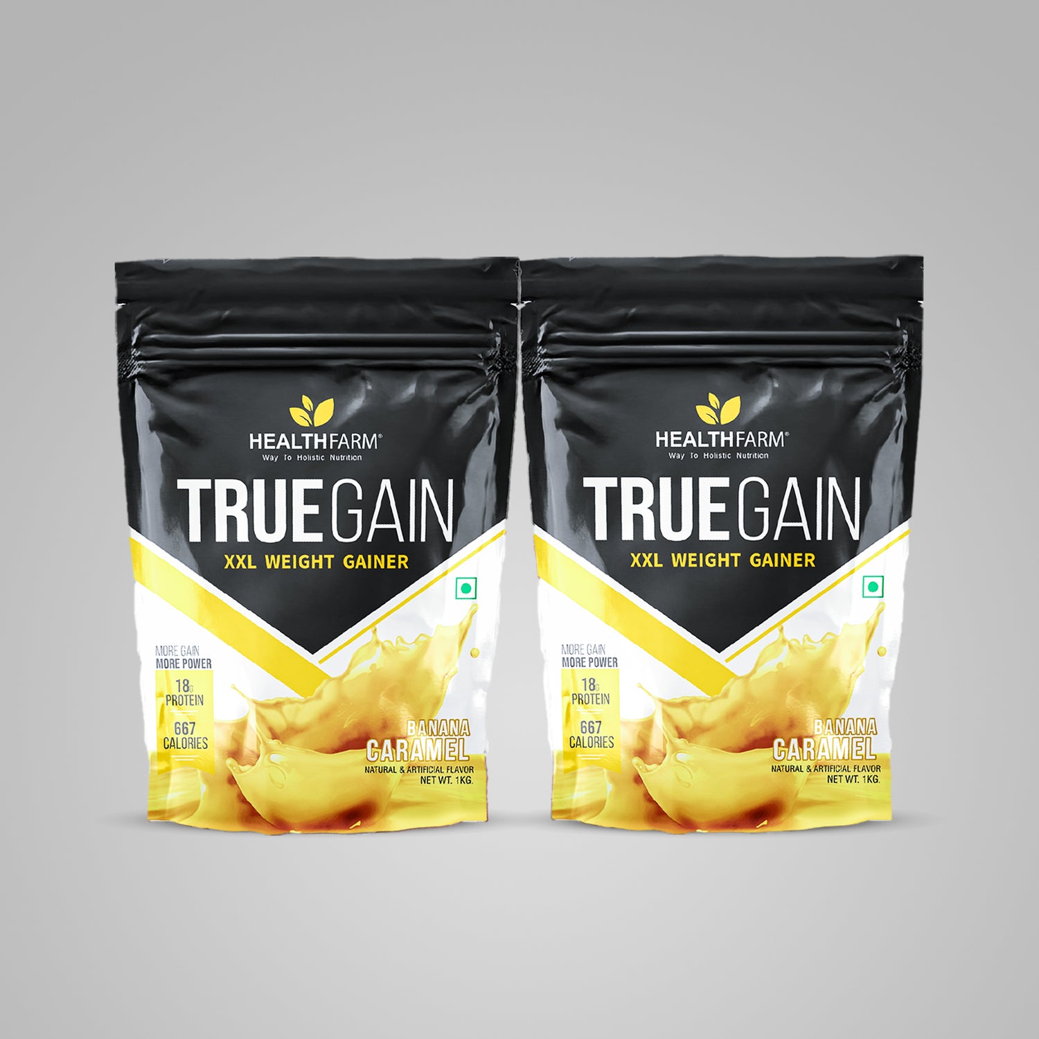 HealthFarm TrueGain Protein (1kg), BUY 1 GET 1 Offer