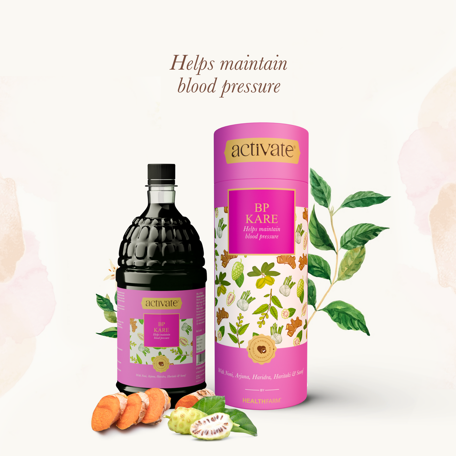 Healthfarm Activate BP KARE - Controls Blood Pressure & Cholesterol Level