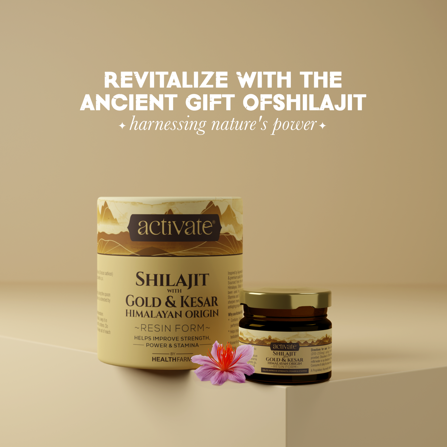 Activate Shilajit with Gold & Kesar – 20g – Himalayan Origin