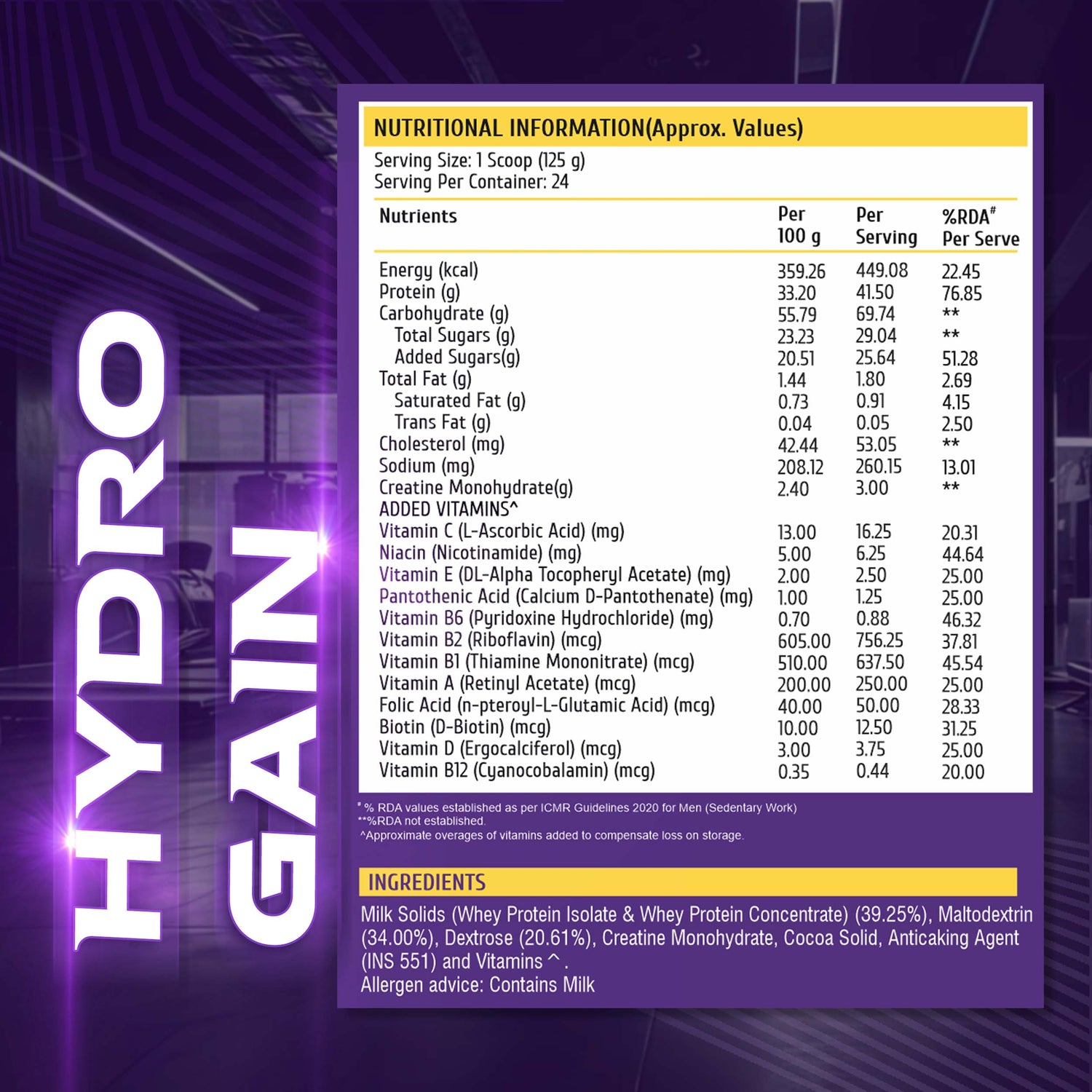 HealthFarm HYDRO GAIN High-quality Mass Gainer