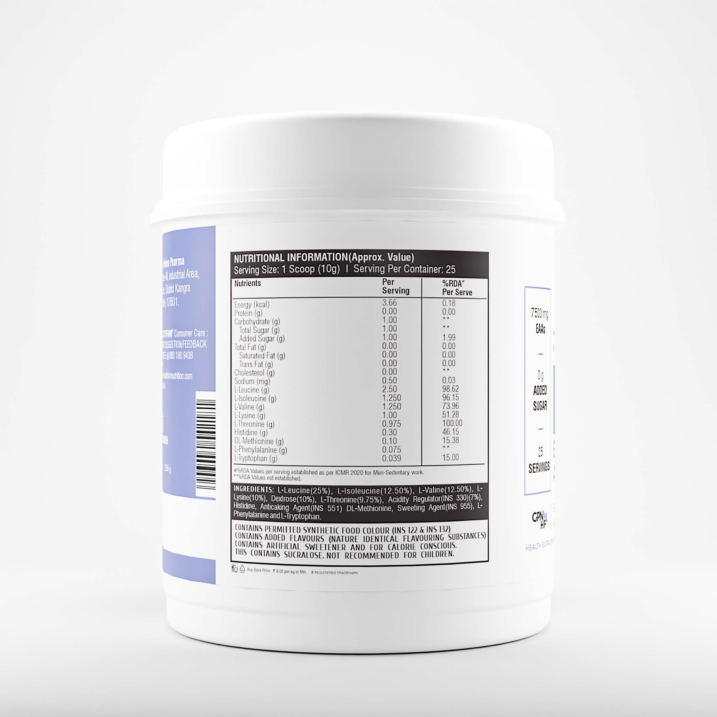 Healthfarm Muscle EAA Powder (250g)