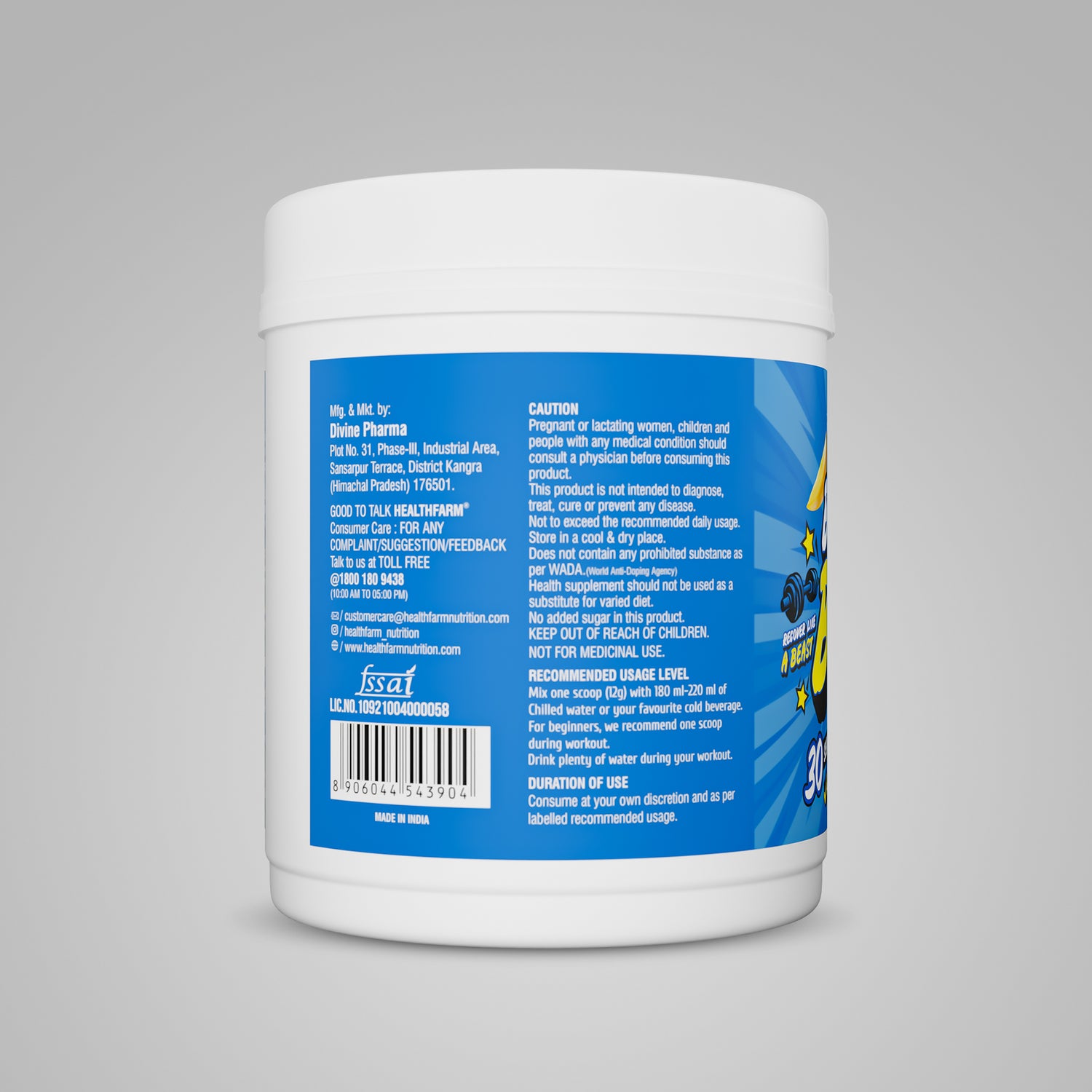 Healthfarm Beyond BCAA – 30 Servings for Muscle Recovery & Performance