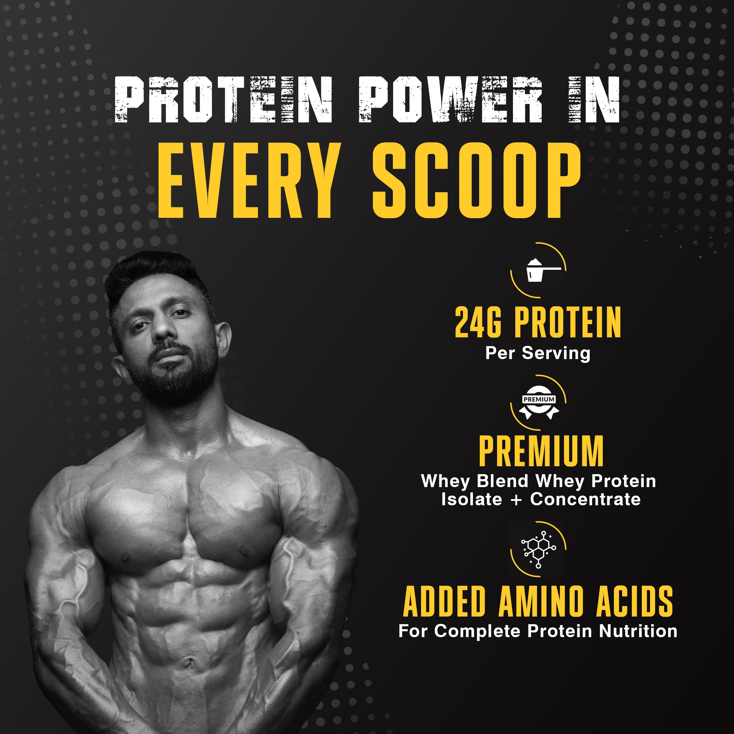 Healthfarm Maxwhey 24g Protein | 100% Whey Protein