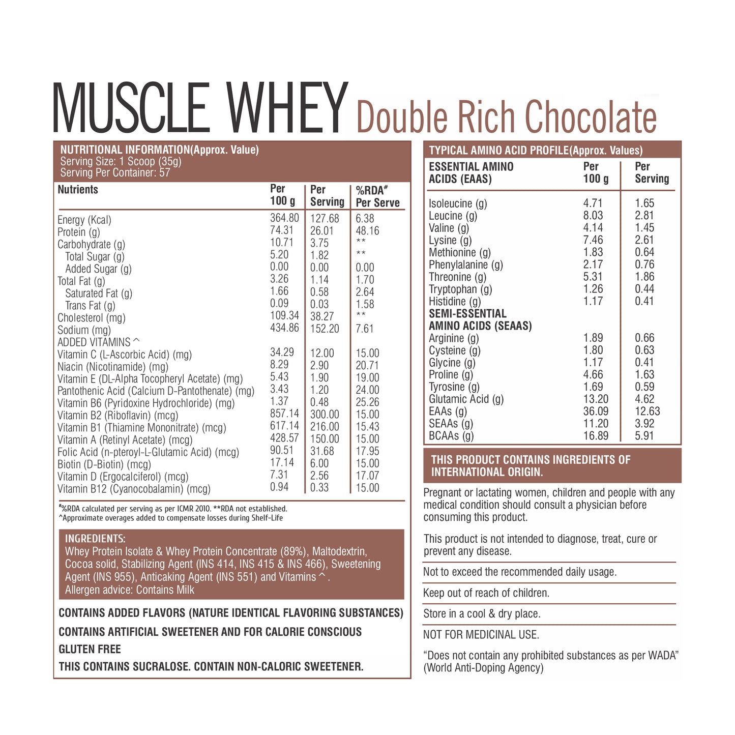 HealthFarm Muscle Whey Protein