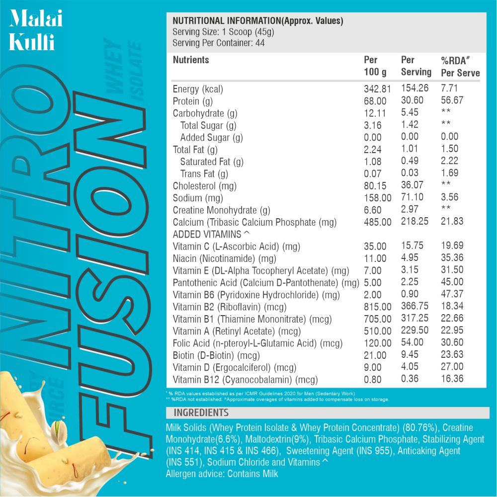 HF Series Nitro Fusion Whey Isolate Protein