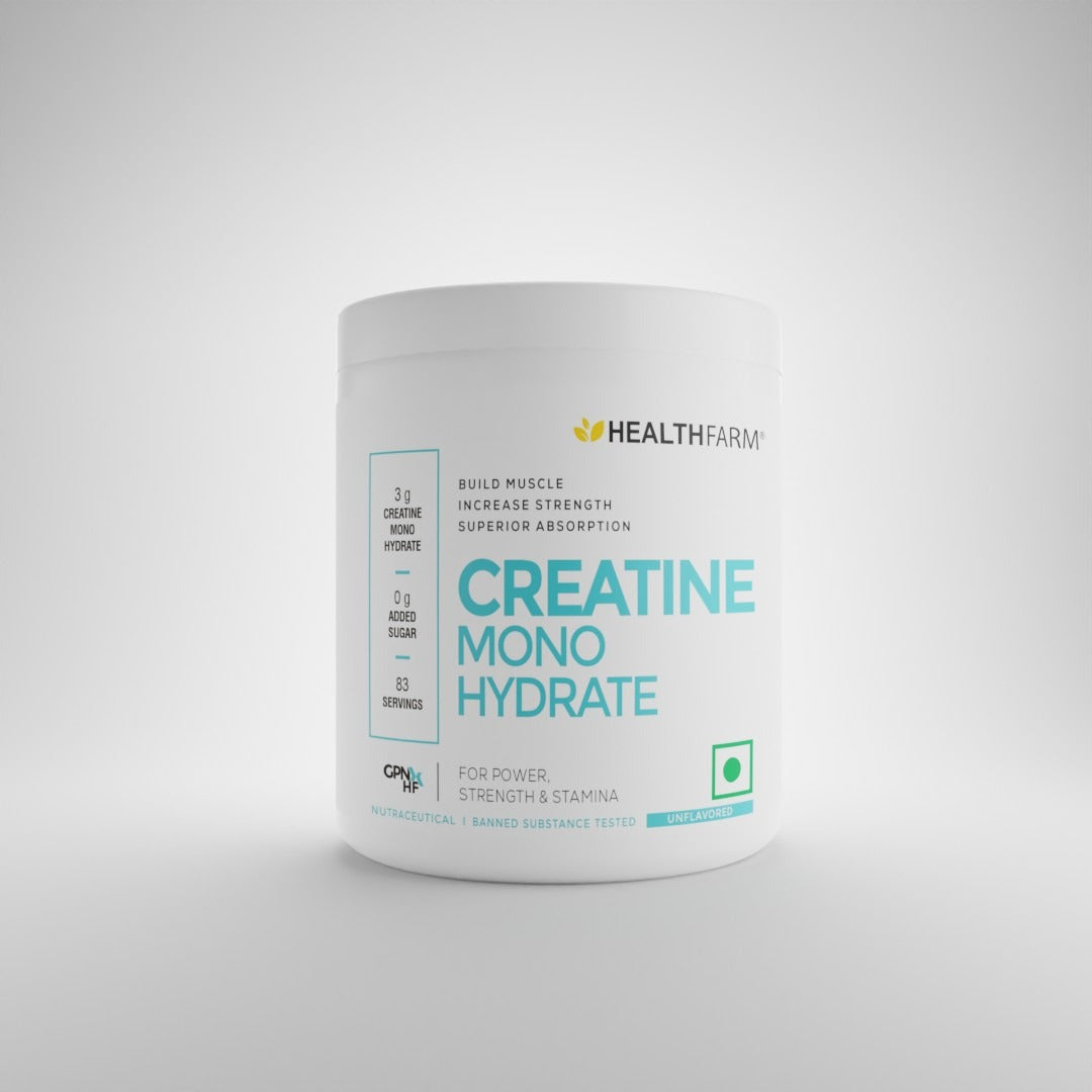 Healthfarm Muscle Creatine Monohydrate, (250g) - Healthfarm Nutrition