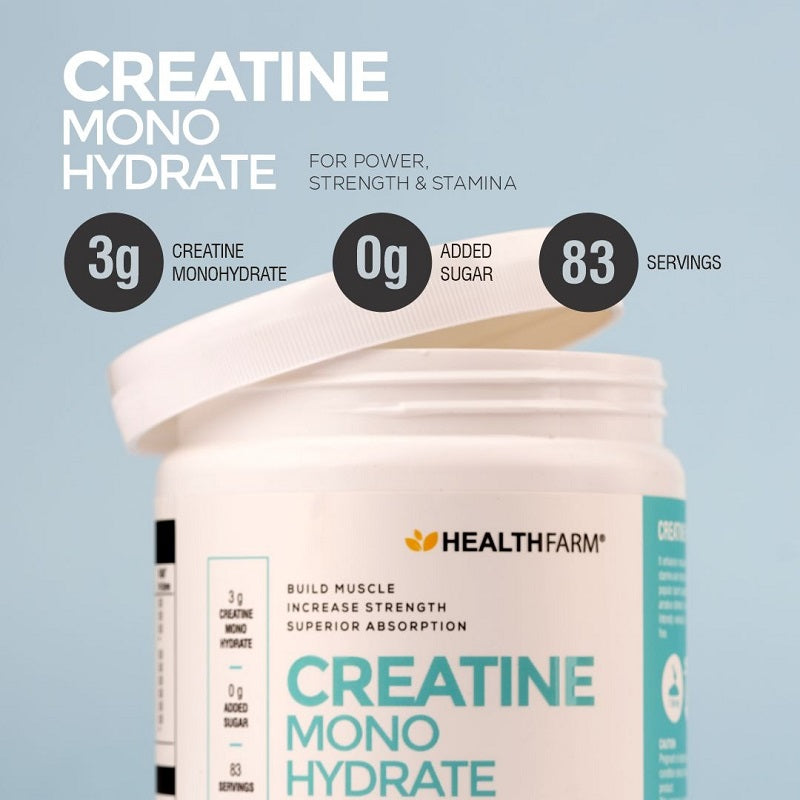 Healthfarm Muscle Creatine Monohydrate, (250g)