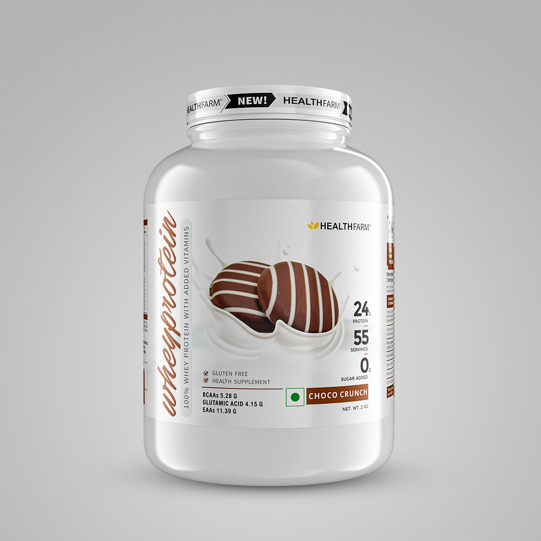 Healthfarm Whey Protein Plus | 100% Whey Protein with Added Vitamins