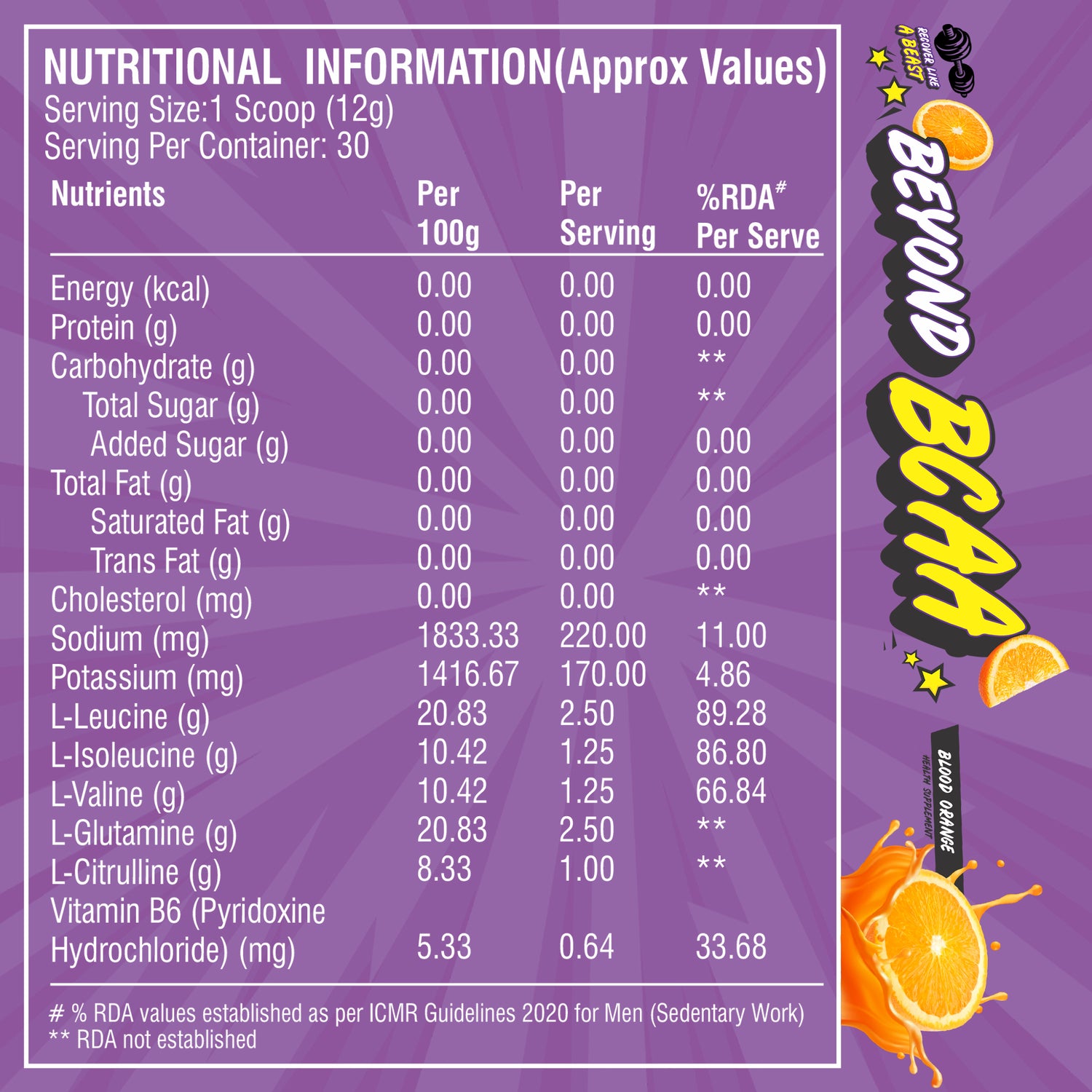 Healthfarm Beyond BCAA – 30 Servings for Muscle Recovery & Performance