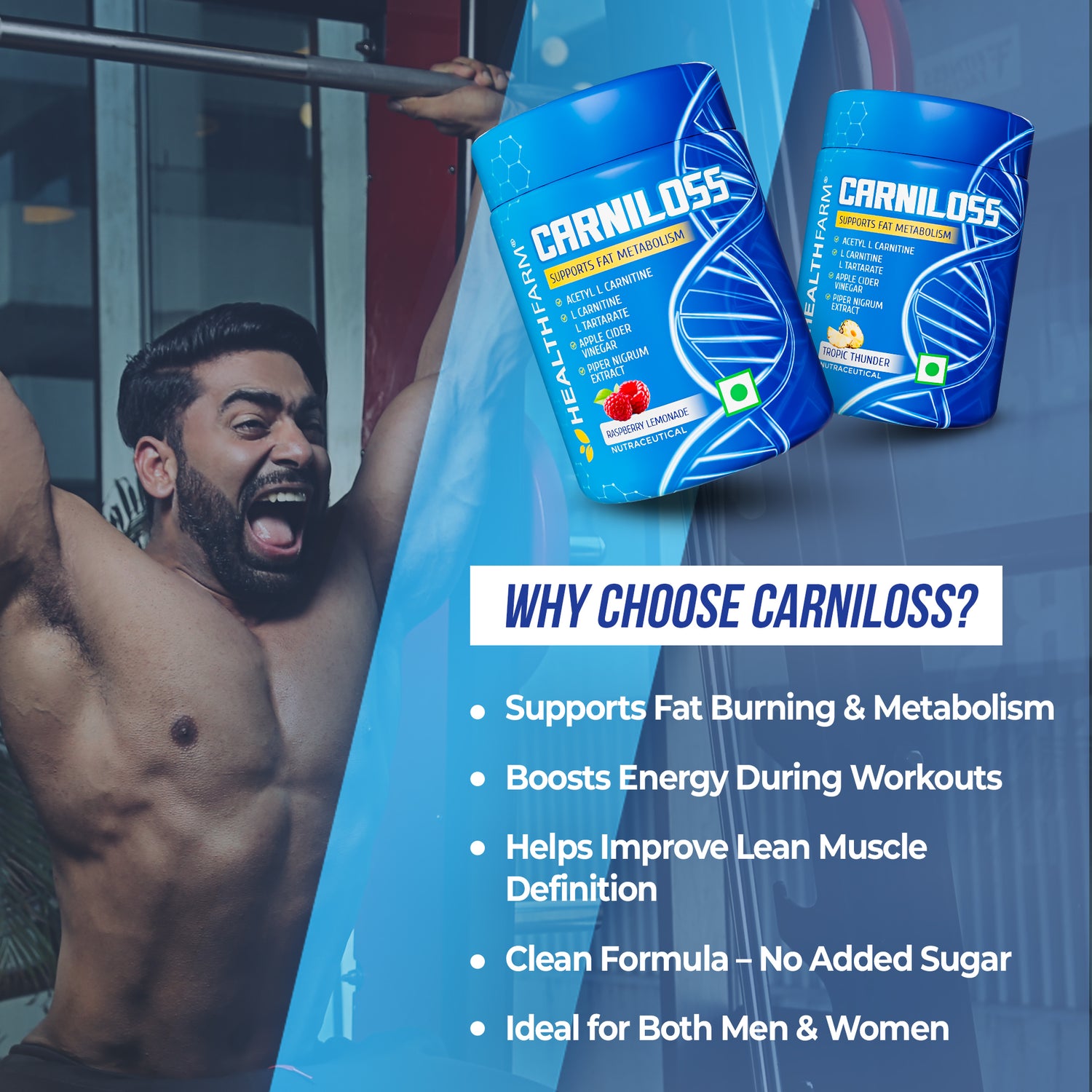 Healthfarm Carniloss 60g - Boost Fat Metabolism & Support Weight Management