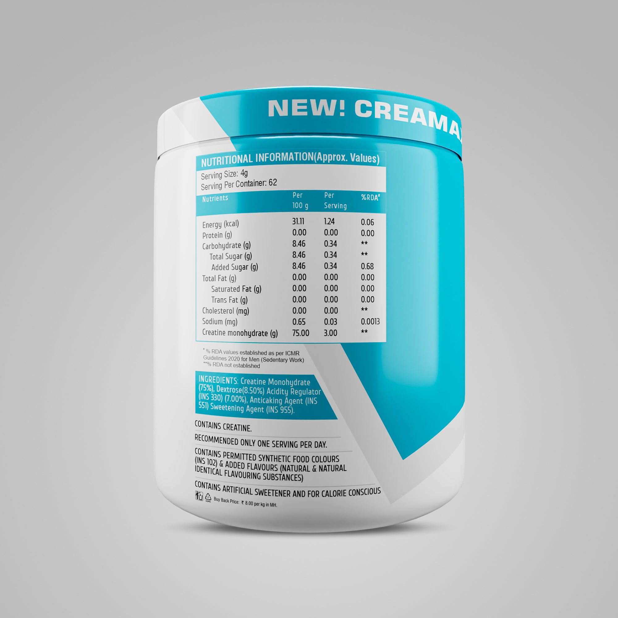 HF SERIES CREAMAX Creatine Monohydrate (250G)