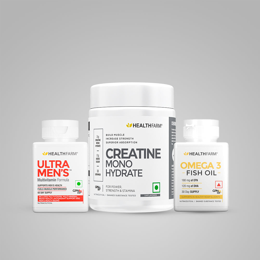 Healthfarm Creatine (100g) + Muscle Ultra Men&