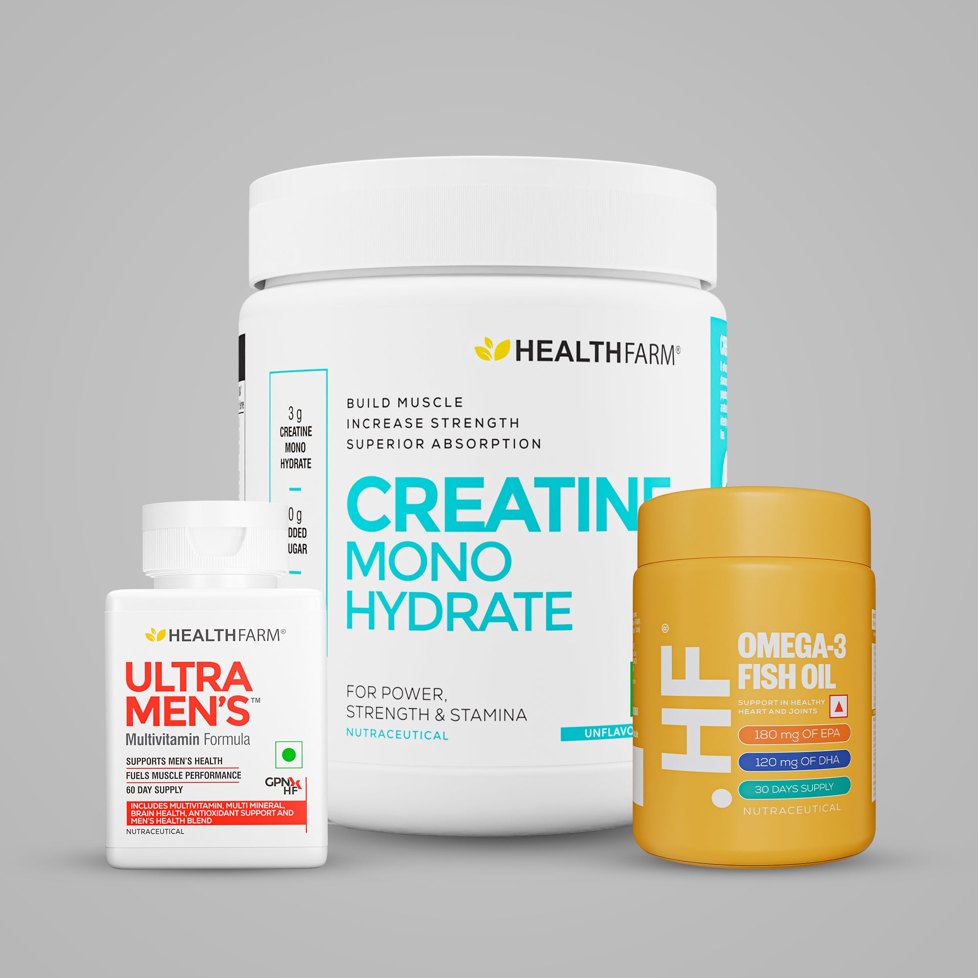 Healthfarm Creatine (250g) + Ultra Men&