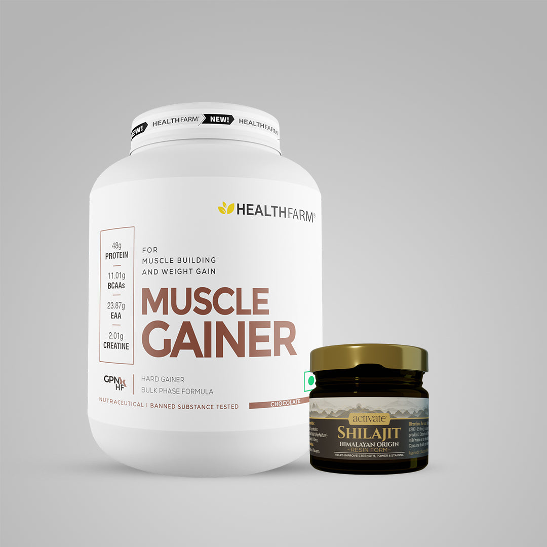 Healthfarm Muscle Gainer (3Kg) Hard Gainer Bulk Phase Formula