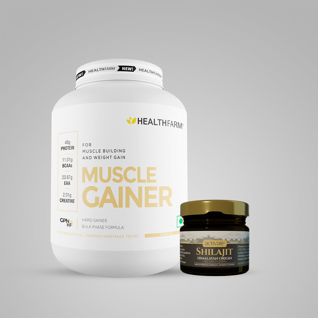 Healthfarm Muscle Gainer (3Kg) Hard Gainer Bulk Phase Formula