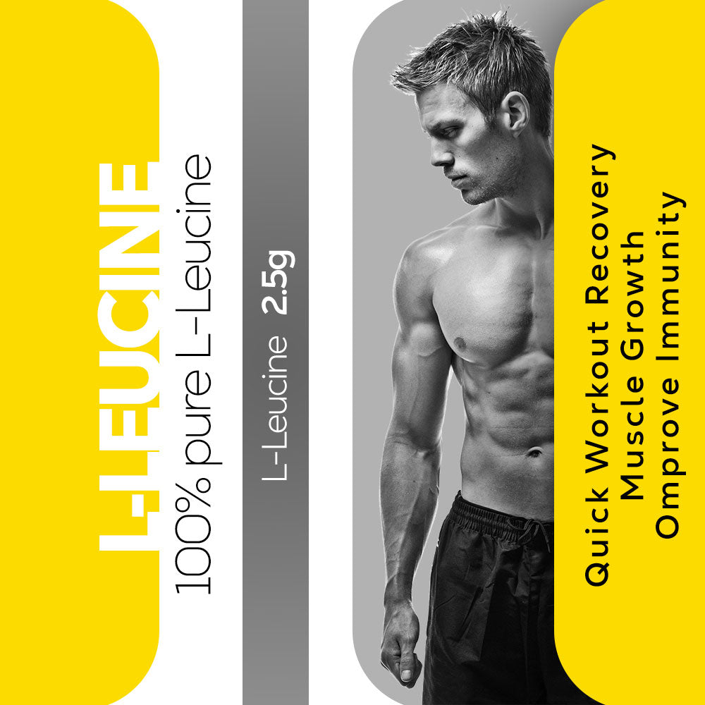 HealthFarm Pure L-Leucine Amino Acid (100 gm)