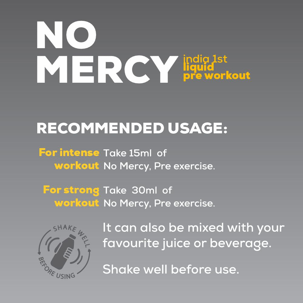 Healthfarm No Mercy liquid pre-workout 450ml