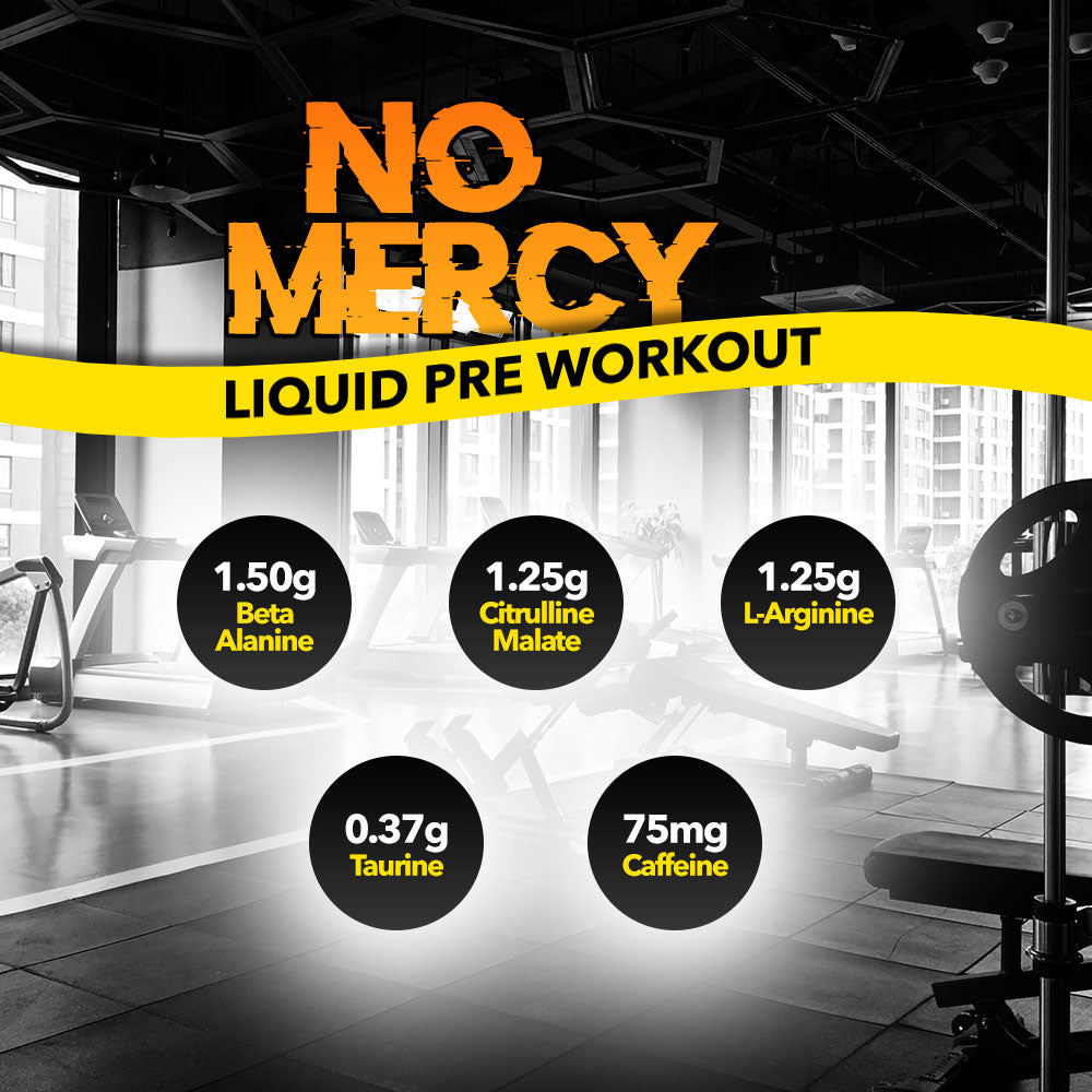 Healthfarm No Mercy liquid pre-workout 450ml