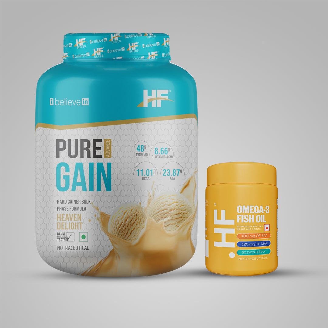 HF Series Pure Gain + Omega 3 Fish oil Combo