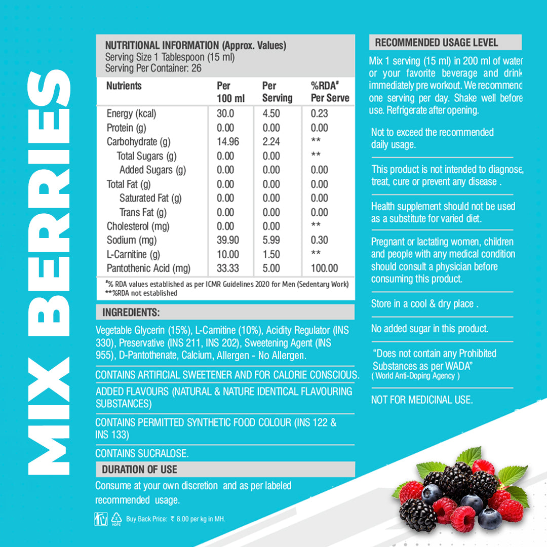 HF Series L- Carnitine Preworkout Supplement