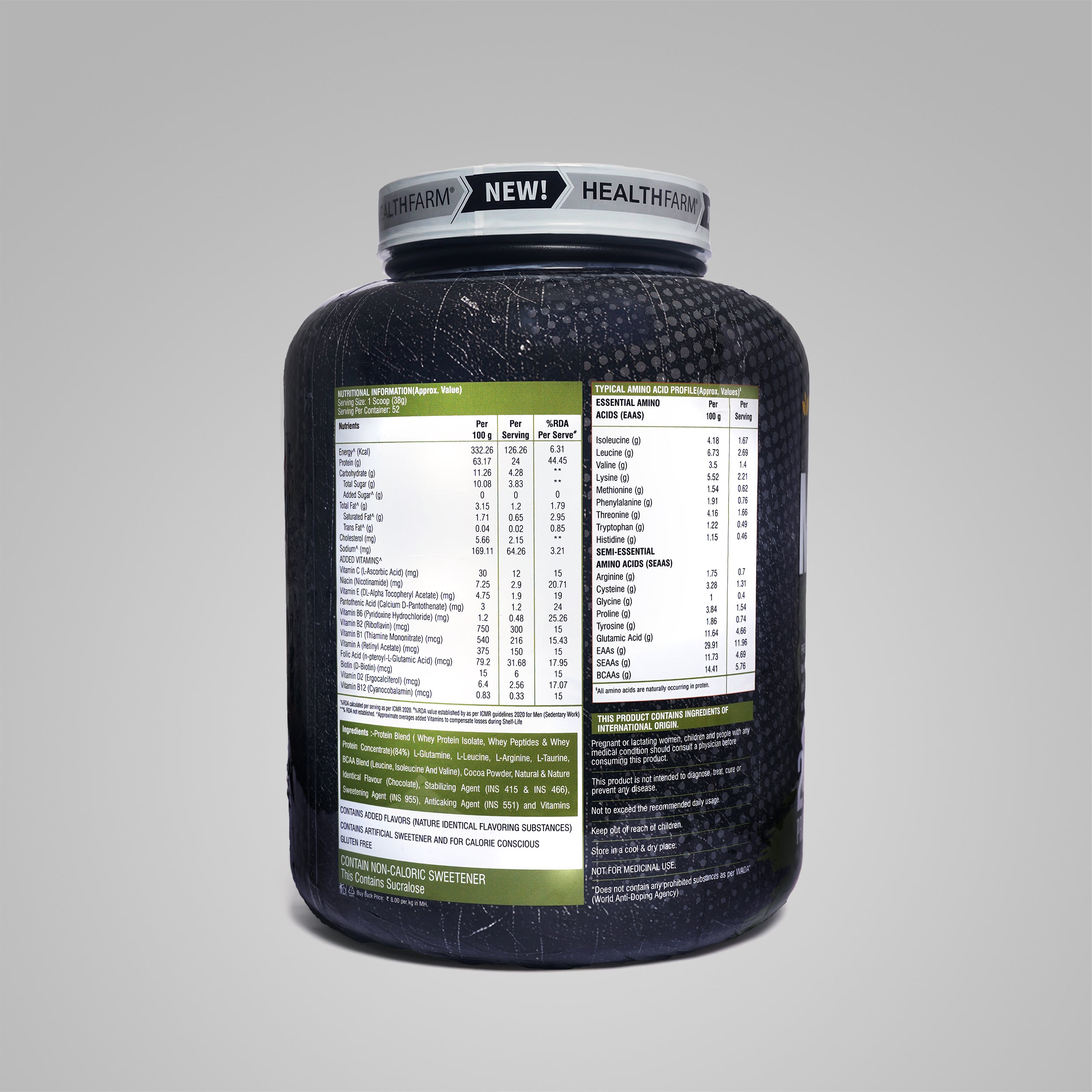Healthfarm Maxwhey 24g Protein | 100% Whey Protein