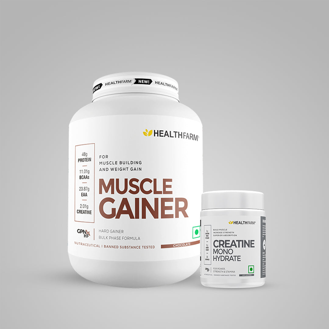 Healthfarm Muscle Gainer (3Kg) Hard Gainer Bulk Phase Formula