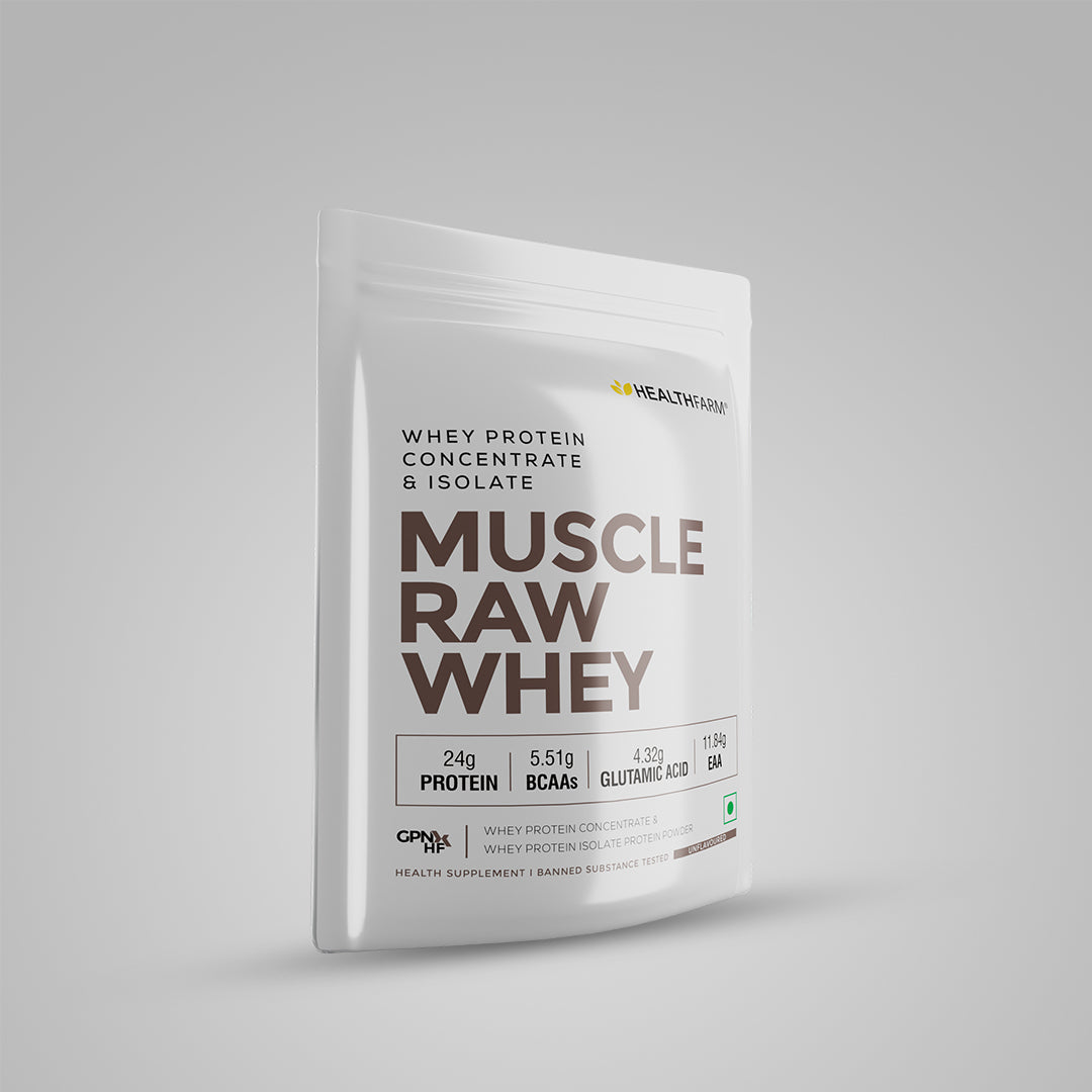 Healthfarm Muscle Raw Whey Protein Concentrate & Isolate Powder