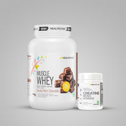HealthFarm Muscle Whey Protein Isolate & Concentrate | Premium Blend of Whey Protein