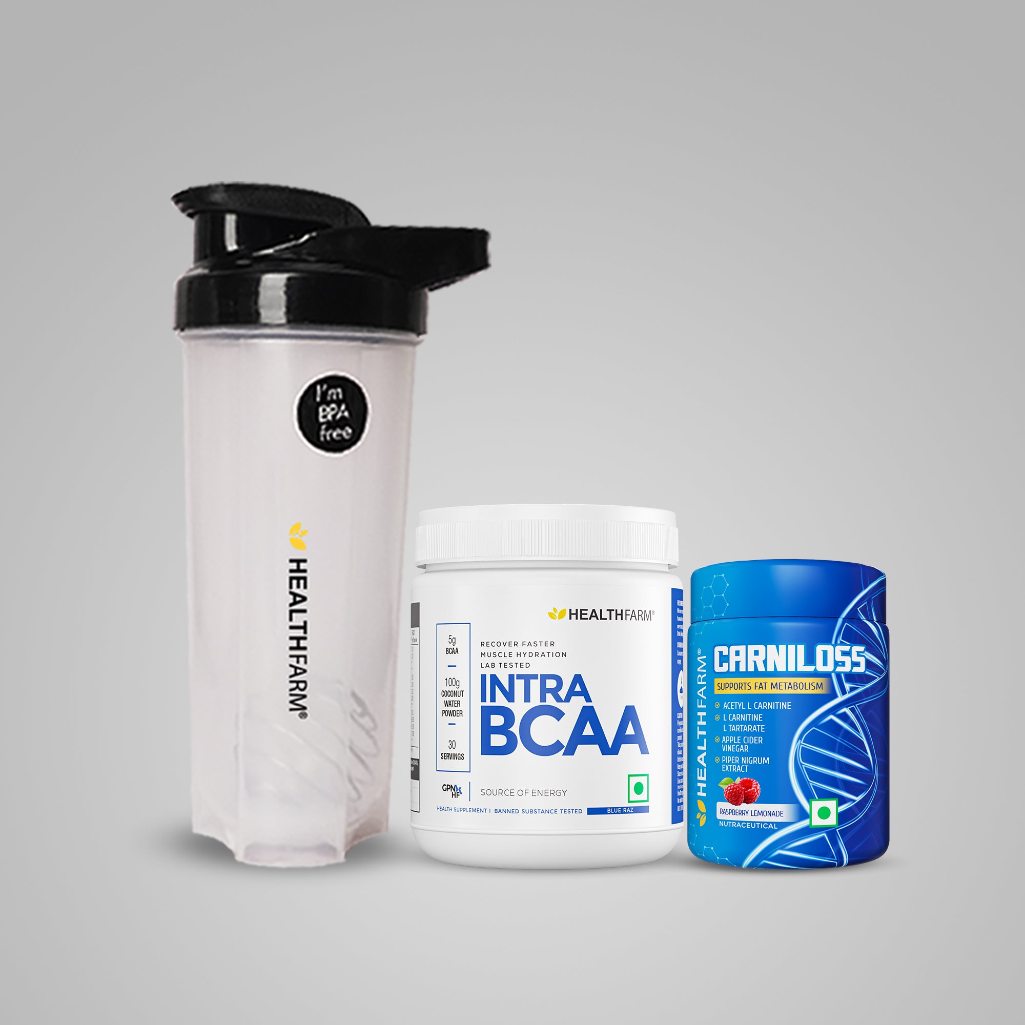 Healthfarm Carnilos (60g) + Intra BCAA + Shaker